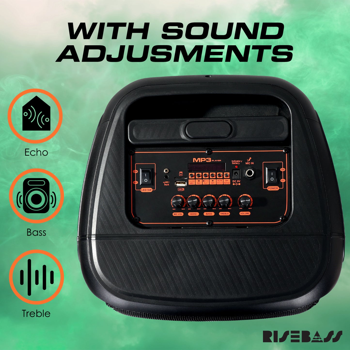 Risebass Trolley Speaker with 14” Subwoofer