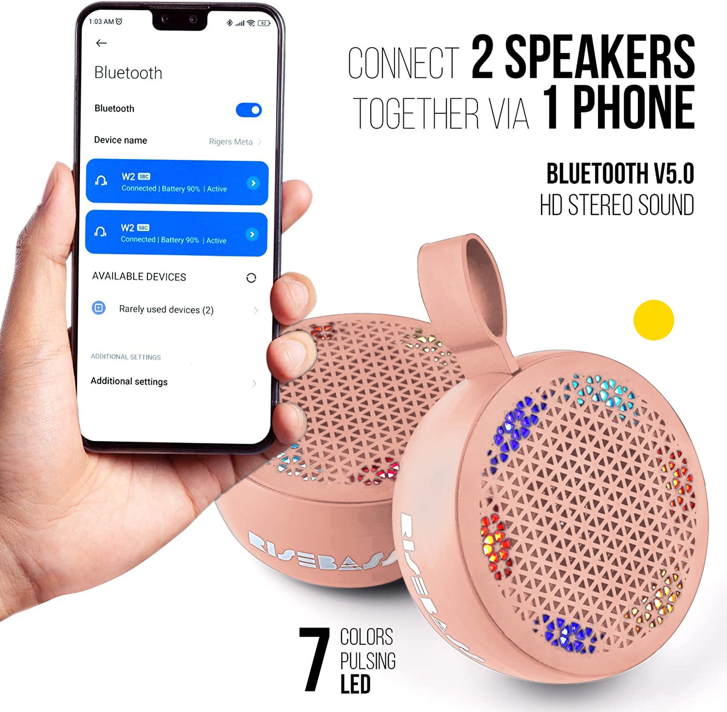 Water Resistant Bluetooth Shower Speaker