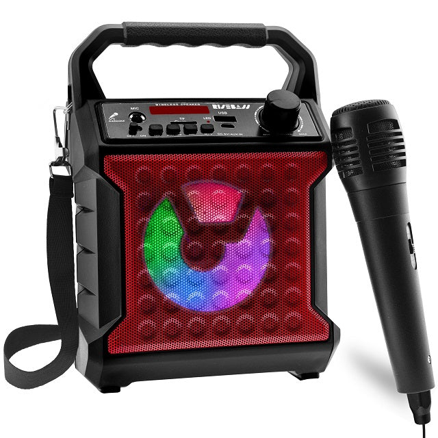 Brooklyn Karaoke Machine with 2 Wireless Microphones - Pink